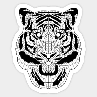 Geometric Tiger Sticker